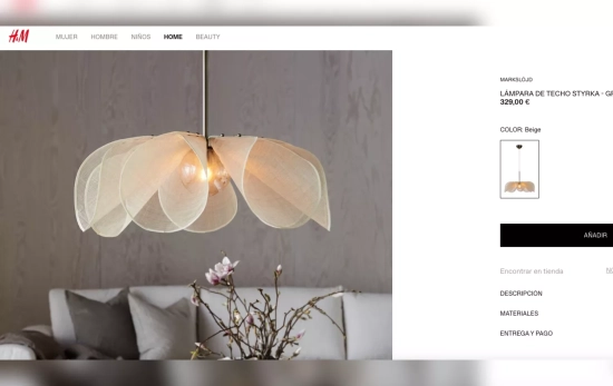 El precio de la lámpara de H&M   CG