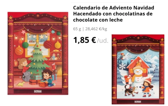 Calendario de Adviento/ MERCADONA