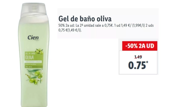 Gel de baño oliva/ LIDL