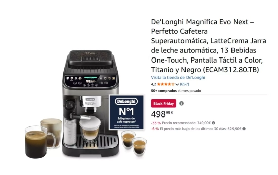 De’Longhi Magnifica Evo Next/ AMAZON