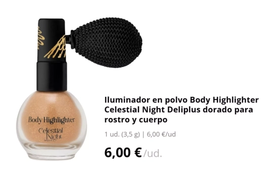 Iluminador corporal Celestial Night/ Mercadona
