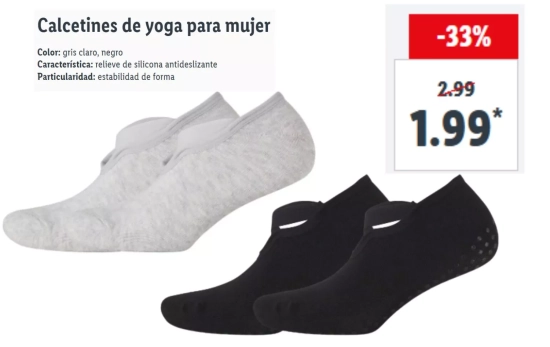 Calcetines de yoga para mujer/ LIDL Calcetines de yoga para mujer/ LIDL