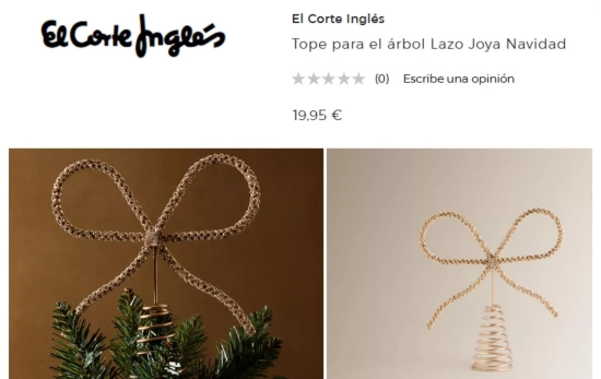 Punta del árbol/ EL CORTE INGLÉS Punta del árbol/ EL CORTE INGLÉS