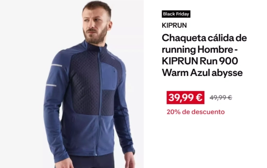 Chaqueta cálida/ DECATHLON