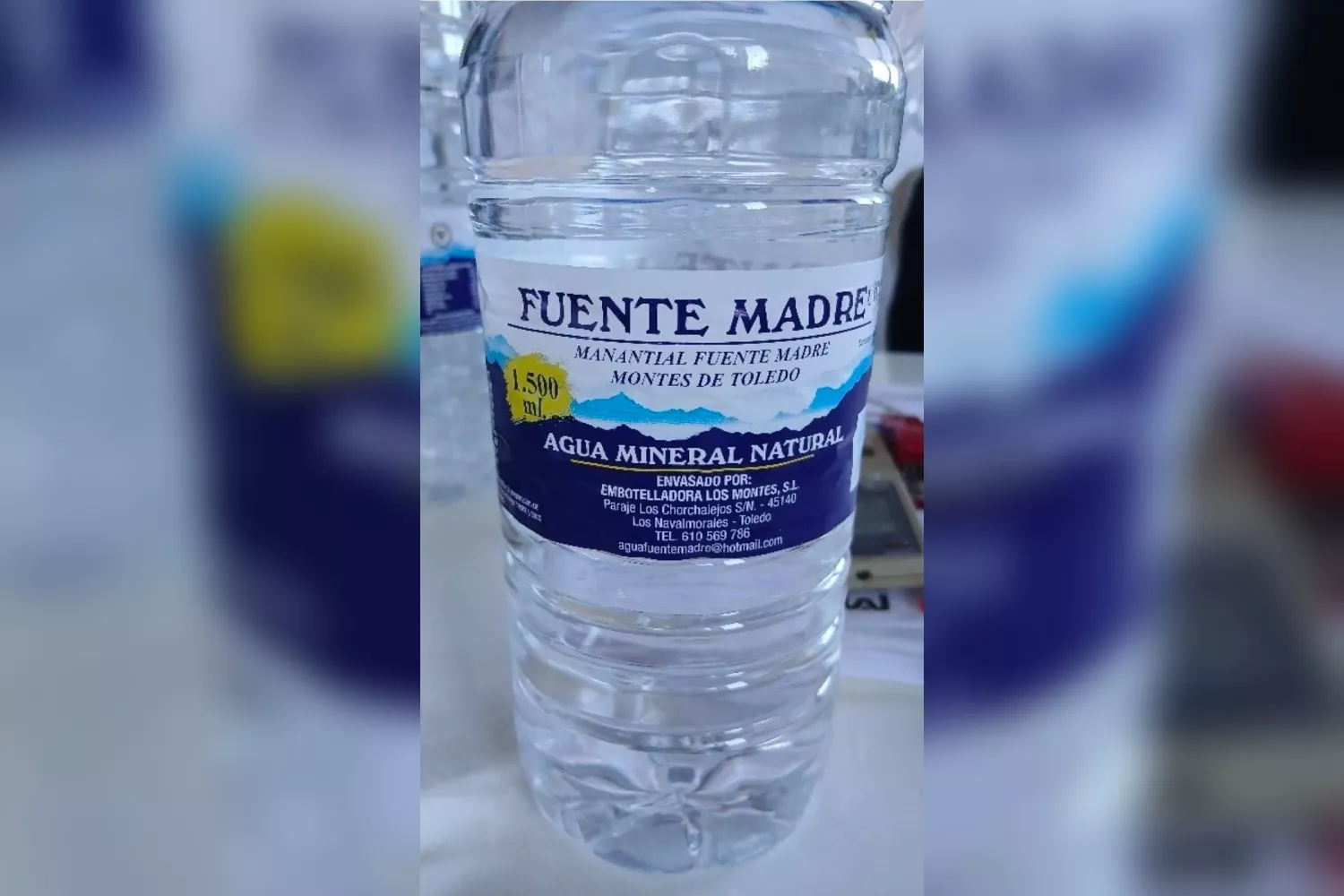 La botella de agua mineral infectada por una bacteria / AESAN - CG