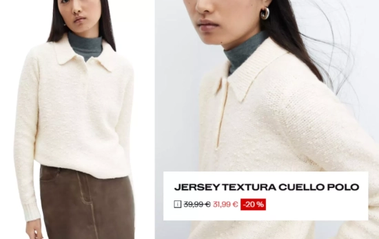 Cuello polo/ MANGO OUTLET Cuello polo/ MANGO OUTLET