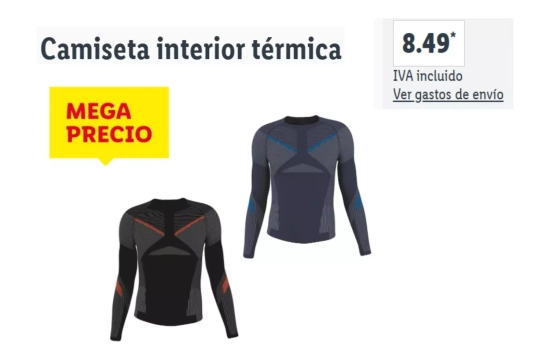 Camiseta interior térmica/ LIDL