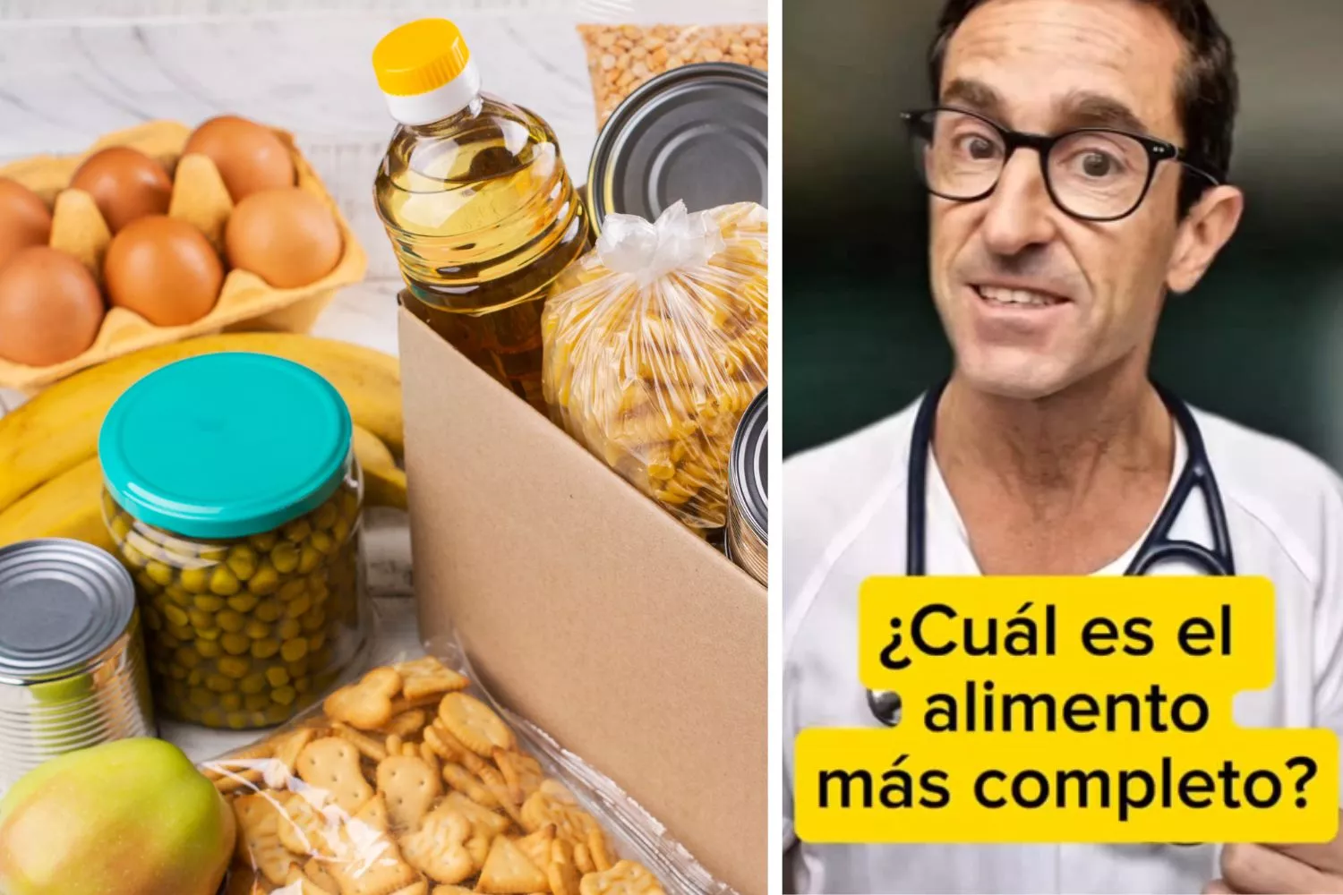 Jorge García-Dihinx, médico, sobre el alimento más completo de tu despensa/ Montaje Consumidor Global