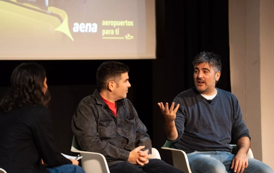Estopa durante la presentación oficial del anuncio navideño de Aena / GALA ESPÍN Estopa durante la presentación oficial del anuncio navideño de Aena / GALA ESPÍN