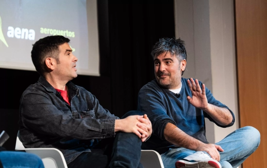 Los hermanos Muñoz en la presentación del anuncio de Navidad de Aena / GALA ESPÍN Los hermanos Muñoz en la presentación del anuncio de Navidad de Aena / GALA ESPÍN