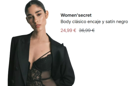 Body de encaje/ Women's Secrets