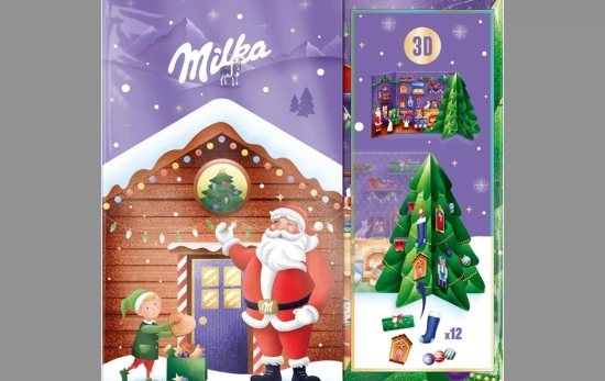 Aspecto frontal del calendario / MILKA