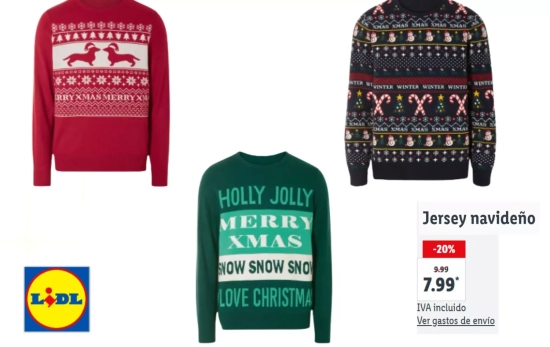 Jerséis motivos navideños variados/ LIDL