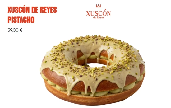 Roscón de Reyes de pistacho made in Xuso Jones/ XURUBITA.COM Roscón de Reyes de pistacho made in Xuso Jones/ XURUBITA.COM