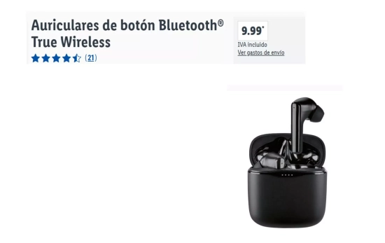 Auriculares inalámbricos compatibles con Android e iOS/ LIDL