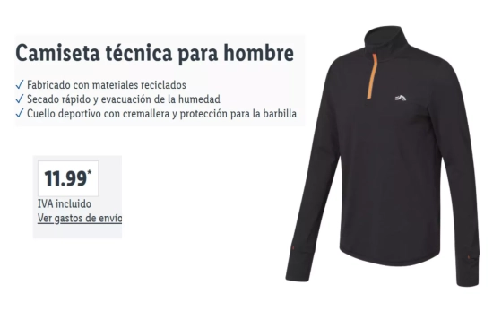 Camiseta técnica /LIDL