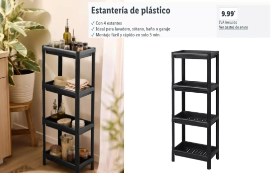Estantería de plástico/ LIDL Estantería de plástico/ LIDL