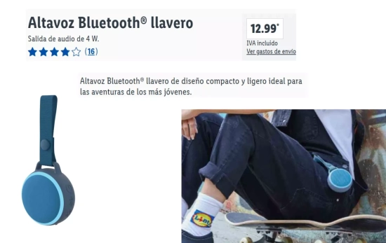 Altavoz llavero/ LIDL Altavoz llavero/ LIDL