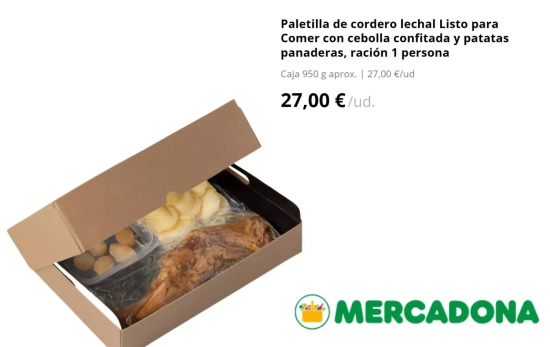 Cordero asado/ MECRADONA