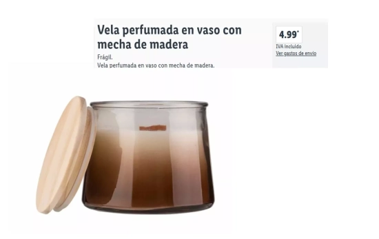 Vela aromática/ Lidl Vela aromática/ Lidl