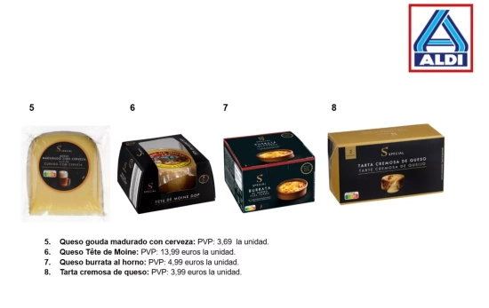 Quesos gourmet de la línea gourmet Special /ALDI Quesos gourmet de la línea gourmet Special /ALDI