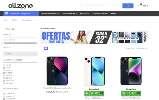 Smartphones a la venta en Allzone / CG Smartphones a la venta en Allzone / CG