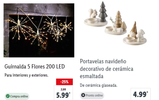 Luces para ventanas y portavelas/ LIDL