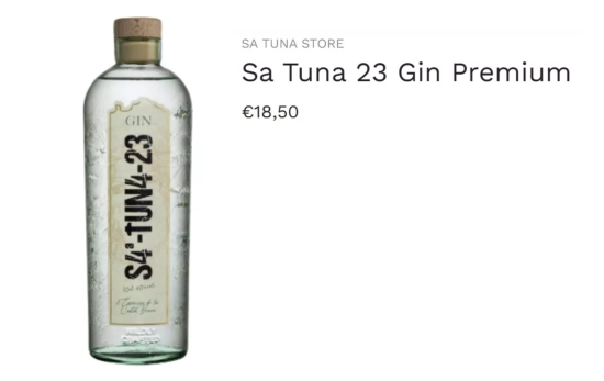 Sa Tuna 23 Gin Premium/ STORE. SATUNAGIN