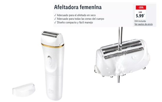 Afeitadora íntima femenina/ LIDL