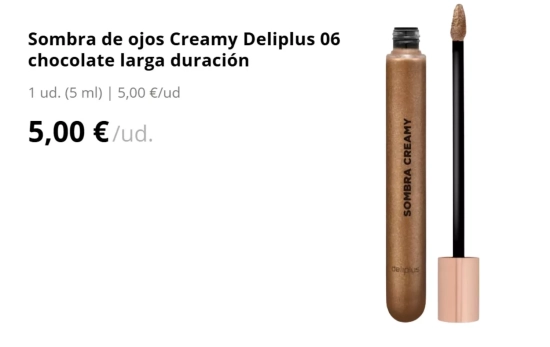 Sombra Creamy dorada/ MERCADONA