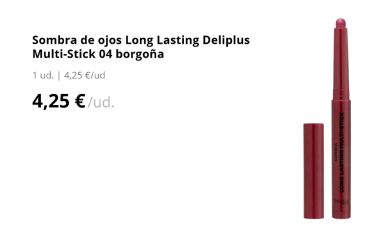 Sombra de ojos Long Lasting  en stick/ MERCADONA