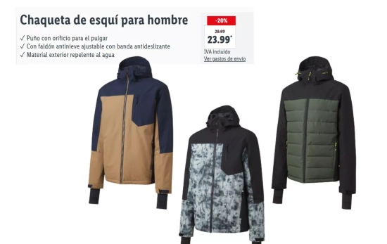 Chaqueta de esquí para hombre/ LIDL
