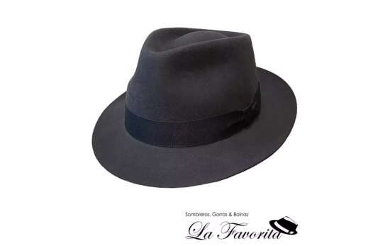 Sombrero fieltro lana Fedora ala corta de Fernández y Roche