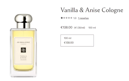 Vanilla & Anise de Jo Malone/ JOMALONE