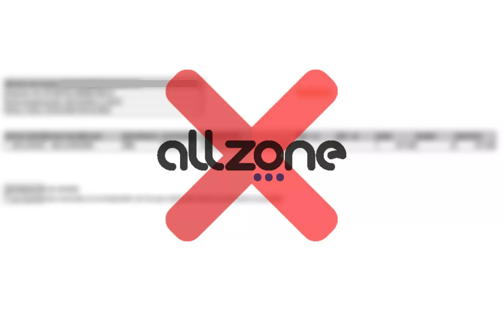 Justificante bancario emitido por AllZone y logo de la marca / Fotomontaje CG