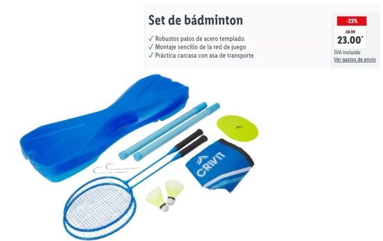 Set de Badminton/ LIDL