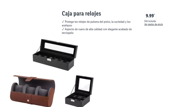 Estuche reloj/ LIDL