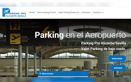 Página de inicio de Parking Pro CAPTURA