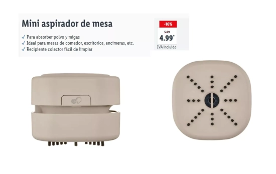Mini aspirador de mesa/ LIDL