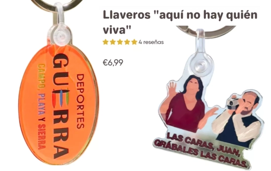 Llaveros de 'Aquí no hay quien viva'/ SBENITODESING.COM