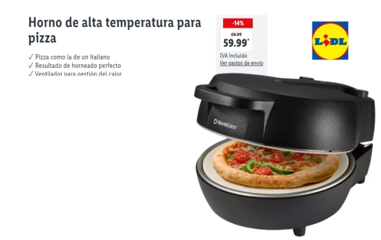 Horno de alta temperatura para pizza/ LIDL Horno de alta temperatura para pizza/ LIDL
