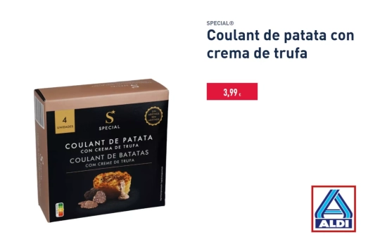 Coulant de patata con crema de trufa/ ALDI Coulant de patata con crema de trufa/ ALDI