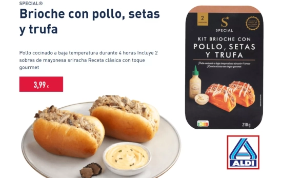 Brioche de pollo, setas y trufa/ ALDI Brioche de pollo, setas y trufa/ ALDI