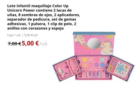 Pack estuche maquillaje infantil/ MERCADONA