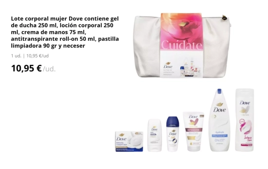 Lote Dove cuidado/ MERCADONA