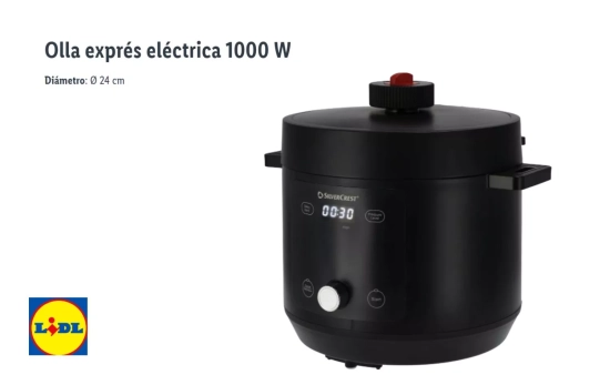Olla exprés eléctrica 1000 W/ LIDL Olla exprés eléctrica 1000 W/ LIDL