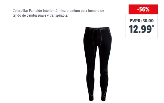 Ropa térmica/ LIDL Ropa térmica/ LIDL