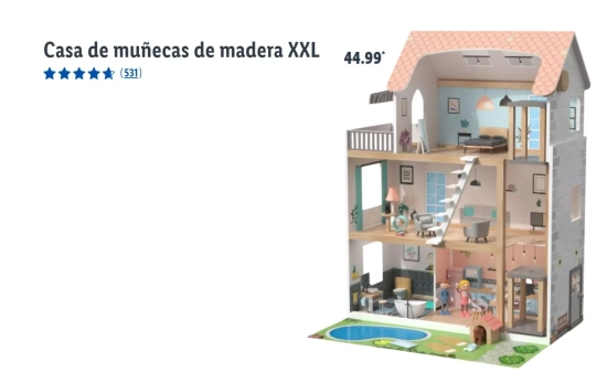 Casa de muñecos de madera XXL/ LIDL Casa de muñecos de madera XXL/ LIDL