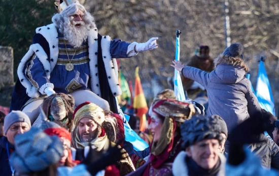 Melchor en al cabalgata de Reyes de Madrid/ EFE