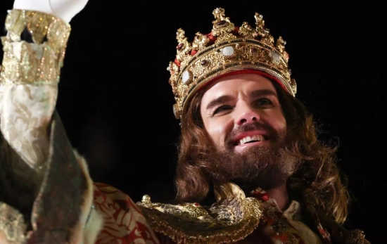 El Rey Gaspar en la Cabalgada madrileña retransmitida por RTVE/ EFE